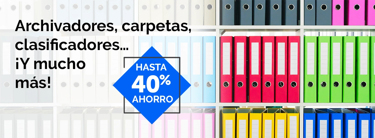 Archivadores, carpetas, clasificadores… ¡Y mucho más!