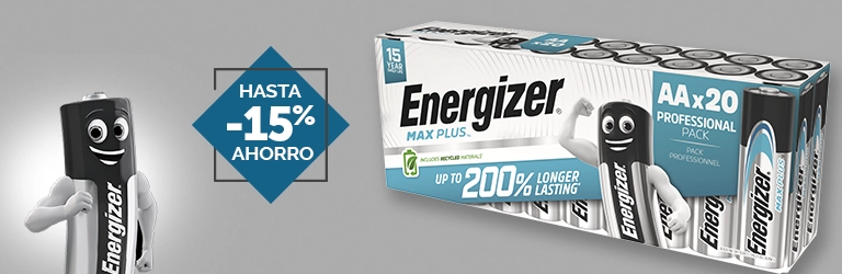 Ahorra con los packs de 20 pilas Max Plus de Energizer