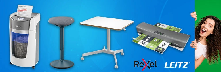 Llévate hasta 200€ de reembolso comprando destructoras, mesas, taburetes y plastificadoras