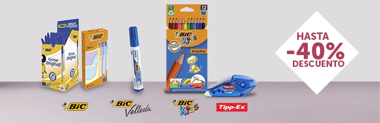 Bolígrafos, Marcadores de Pizarra, Correctores, Portaminas…