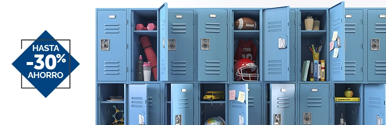 Equipamiento para vestuarios y almacén