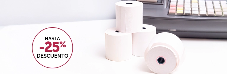 Rollos de papel para Calculadoras,TPV y Cajas registradoras