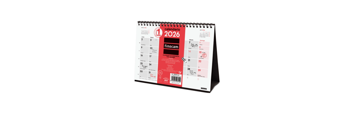 Calendario de mesa anual 2026 - Kalamazoo / Mondoffice