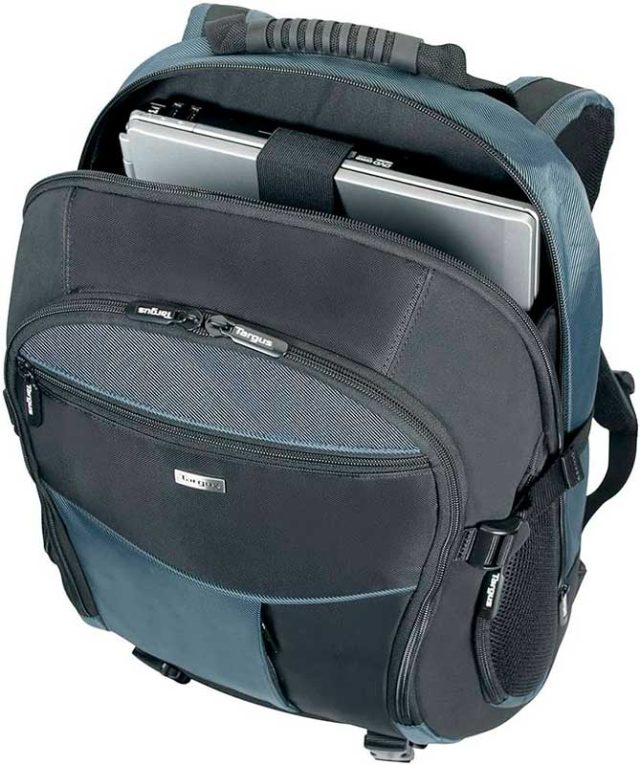 mochila para portátiles grandes de 17 a 18 pulgadas con compartimentos acolchados